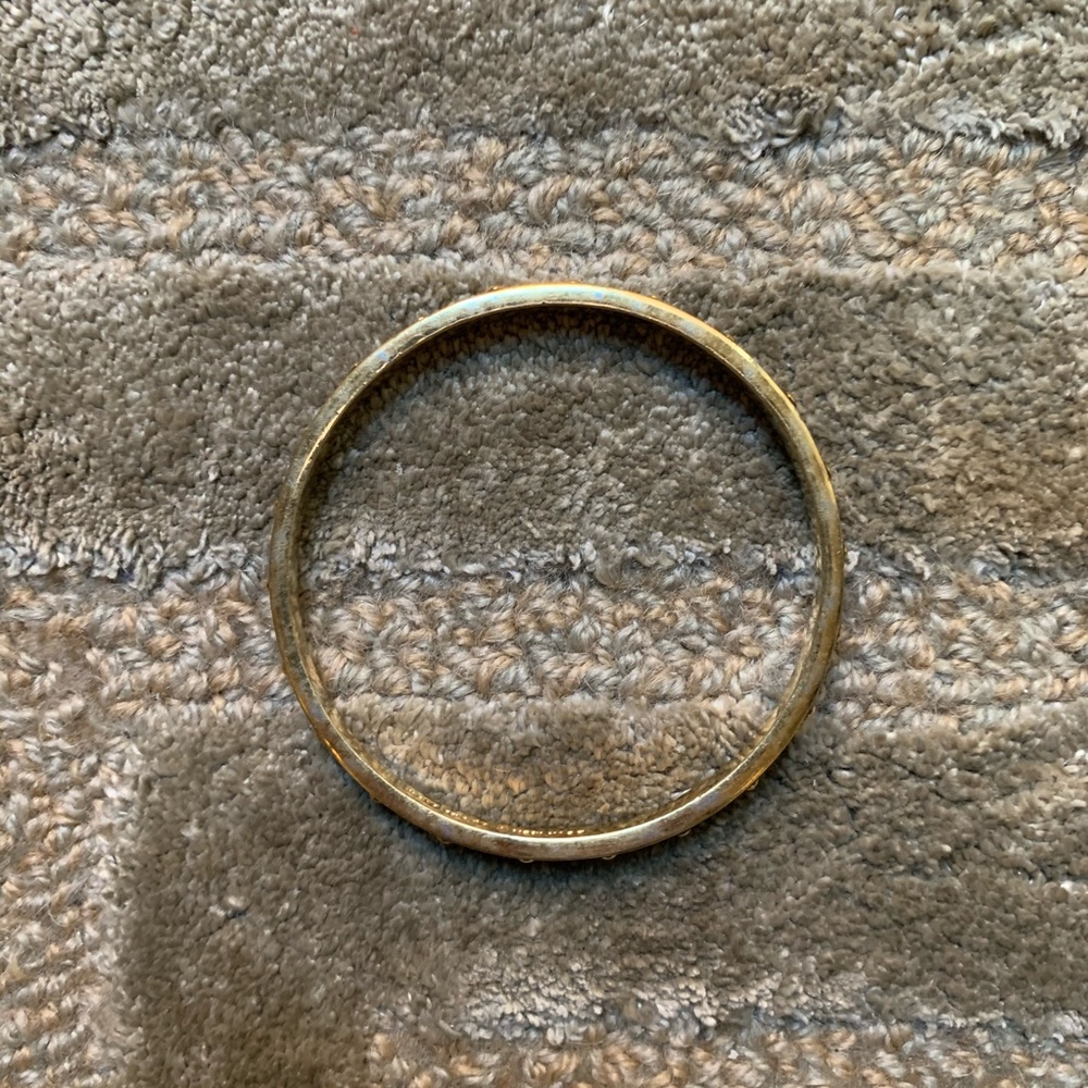 KATE SPADE - Black Inlaid enamel gold ball bangle bracelet - Picture 3 of 6